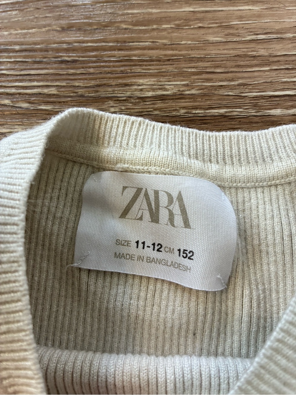 Zara Kid’s Ribbed Tee - Picture 2 of 3